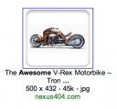 The Awesome V-Rex Motorbike