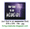 (our God is an Awesome God)
